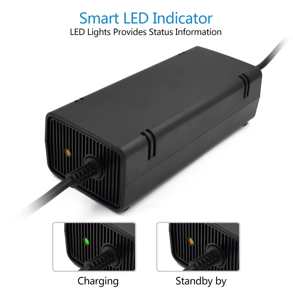 AC Adapter Power Supply for Microsoft XBOX 360 Slim for xbox 360 slim power supply