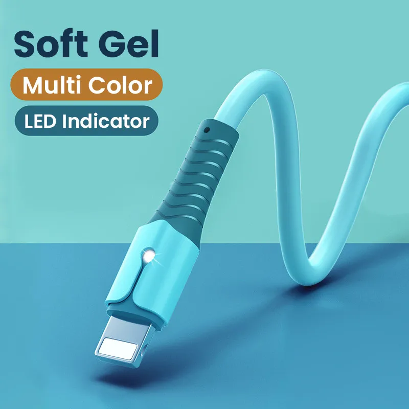 Liquid Silicone Super Fast Charge Cable Micro USB Type C Cable for Samsung Huawei Xiaomi Data Cable