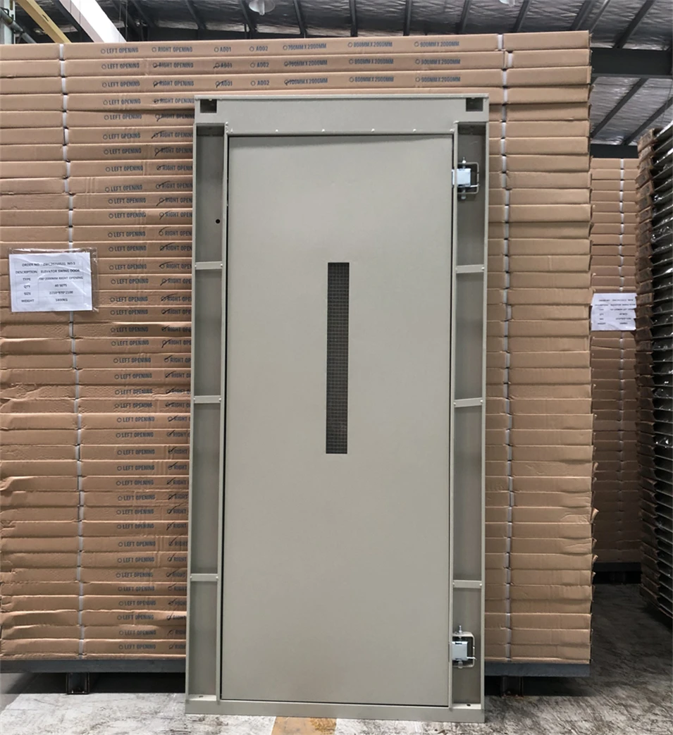 Zowee factory price 800mm Painted stainless steel villa elevator semi-automatic door manual doors for elevator