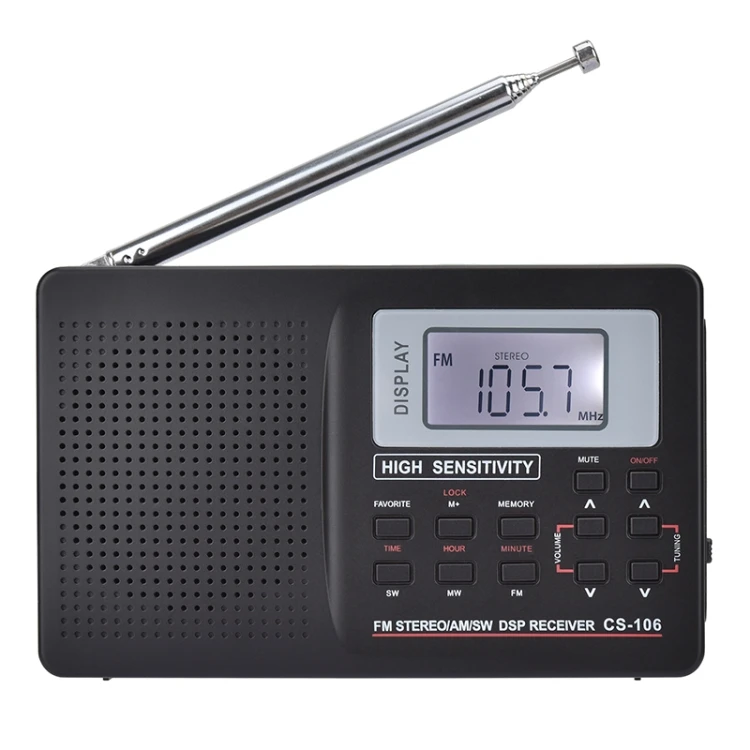 CS-106 9 кГц Многофункциональный полный диапазон цифровой демодуляции стерео радио приемник