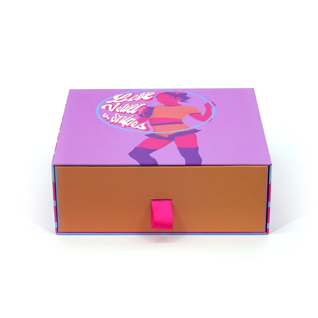 Custom White Paper Packaging Drawer Box Package with Logo Printing and Packaging accessories