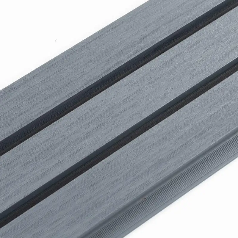 Waterproof Co-Extrusion Outdoor WPC Wall Panel Wood Composite Hollow Fluted Facade Cladding Boards House Decor Exterior Boards