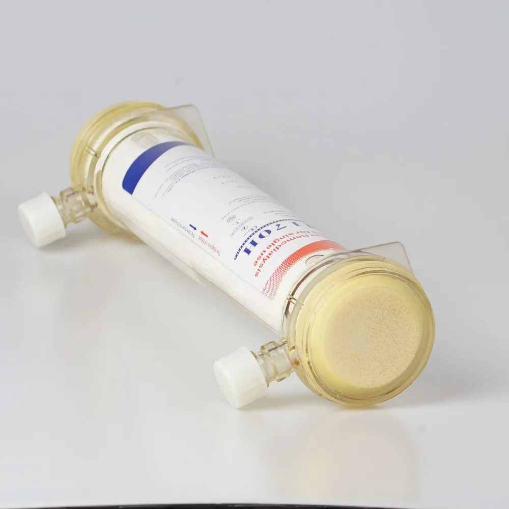 
160L Disposable Low Flux Hollow Fibre Polysulfone Hemodialysis Dialyzer 