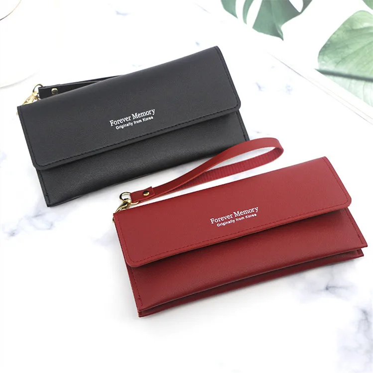 Luxury Brand Female Money Credit Card Holder Fashion Coin Purses Leather Zipper Long Women Wallet