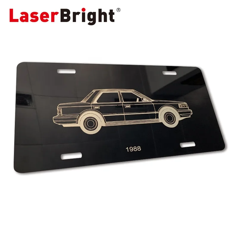 LaserBrigh Laser Aluminum License plate Laser engraving car blank engravable 6'x12' auto number plates blank custom printing