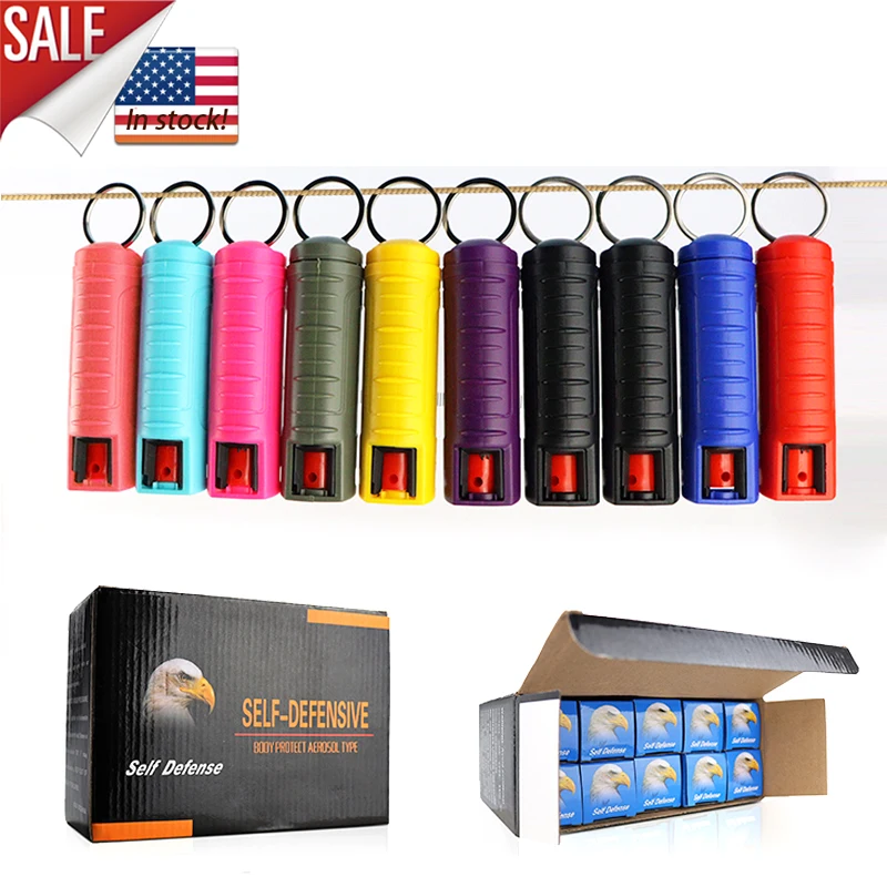 Wholesale 10pcs Outdoor Self Defense Keychain Accessories Self Defense Keychain Set Women Products