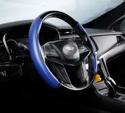 Wholesale Anti-slip Best Seller Easy Installation New Style Carbon Fiber Universal Car Steering Wheel Cover