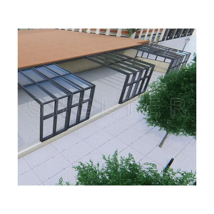 Telescopic Porch Enclosure Veranda Sunroom Prefabricated with Cheap Price