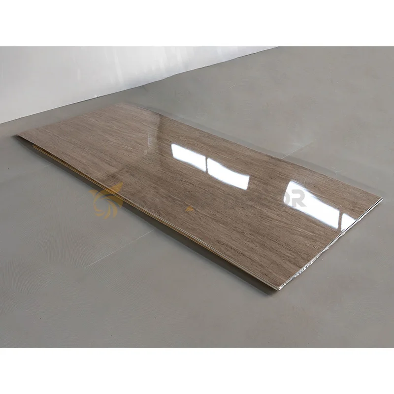 Manufacturer 600*1200*3mm High Glossy Plastic PVC Wall Panel Solid Pvc Uv Marble Sheet