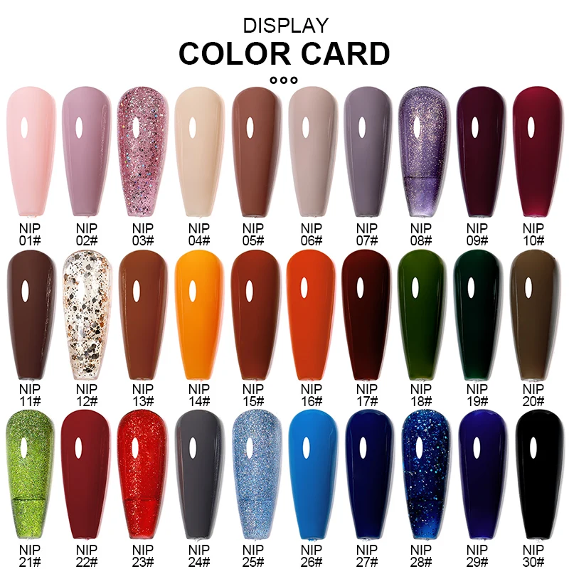 AS Popular Selling Christmas Gel Polish Collection 30 Colors Box OEM Unique Design Gel Nail Polish Supplies Set