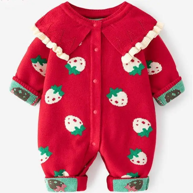 2023 ODM&OEM Professional Manufacturer Custom Rompers Jumpsuit Unisex Kids Clothes Wool Cashmere Baby Romper