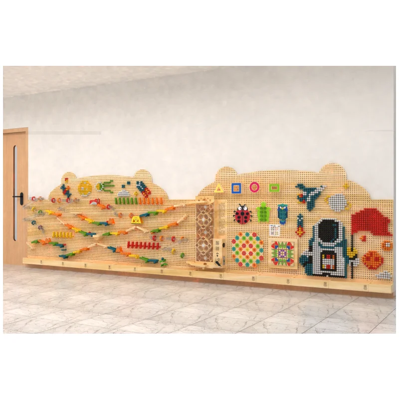Educational Wall Mounted Interactive Wall Games Interactive Wall Play Systems for Kids Club and Early Learning Center