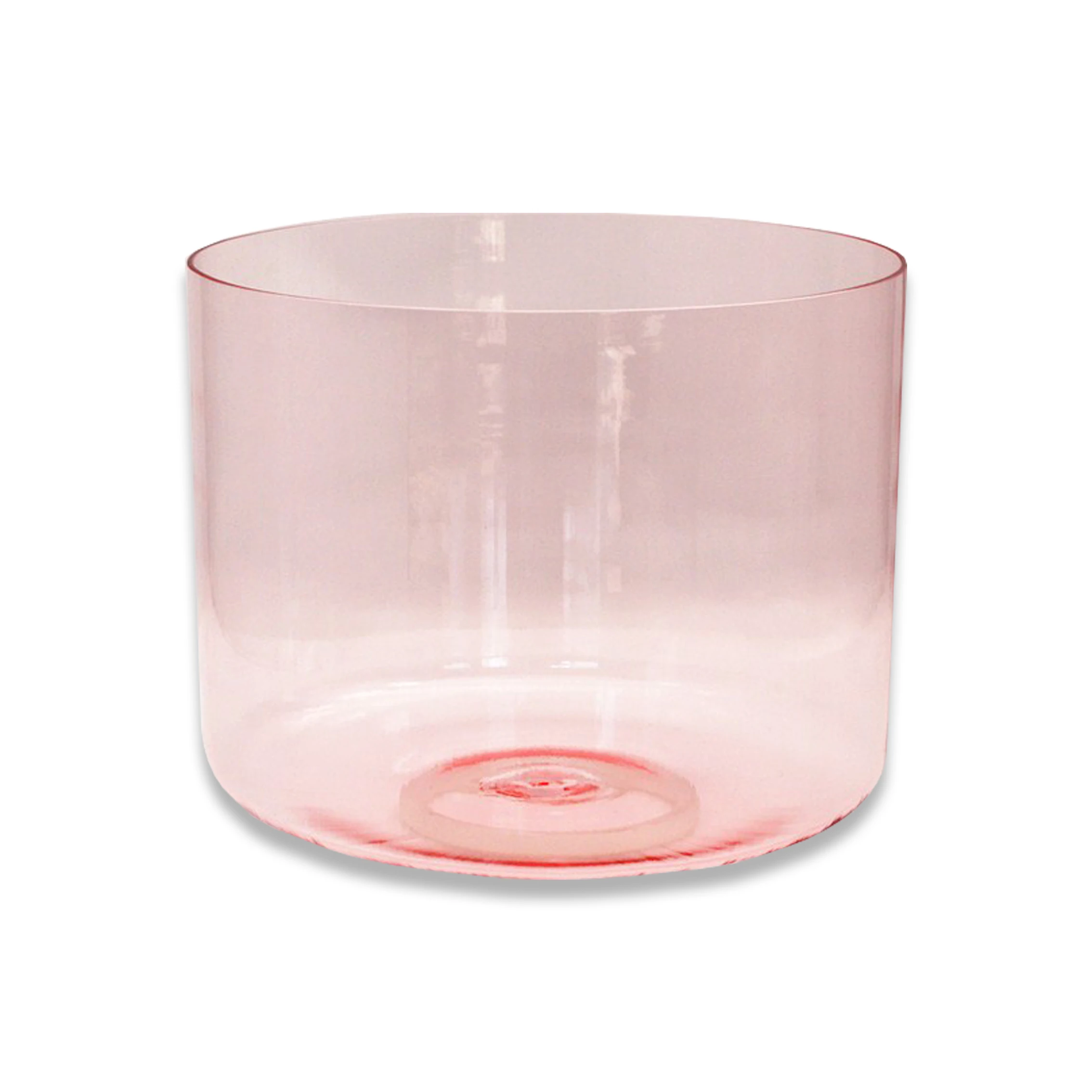 Factory Wholesale Pink Color Clear Quartz Crystal Singing Bowls for Releasing Fear & Anxiety