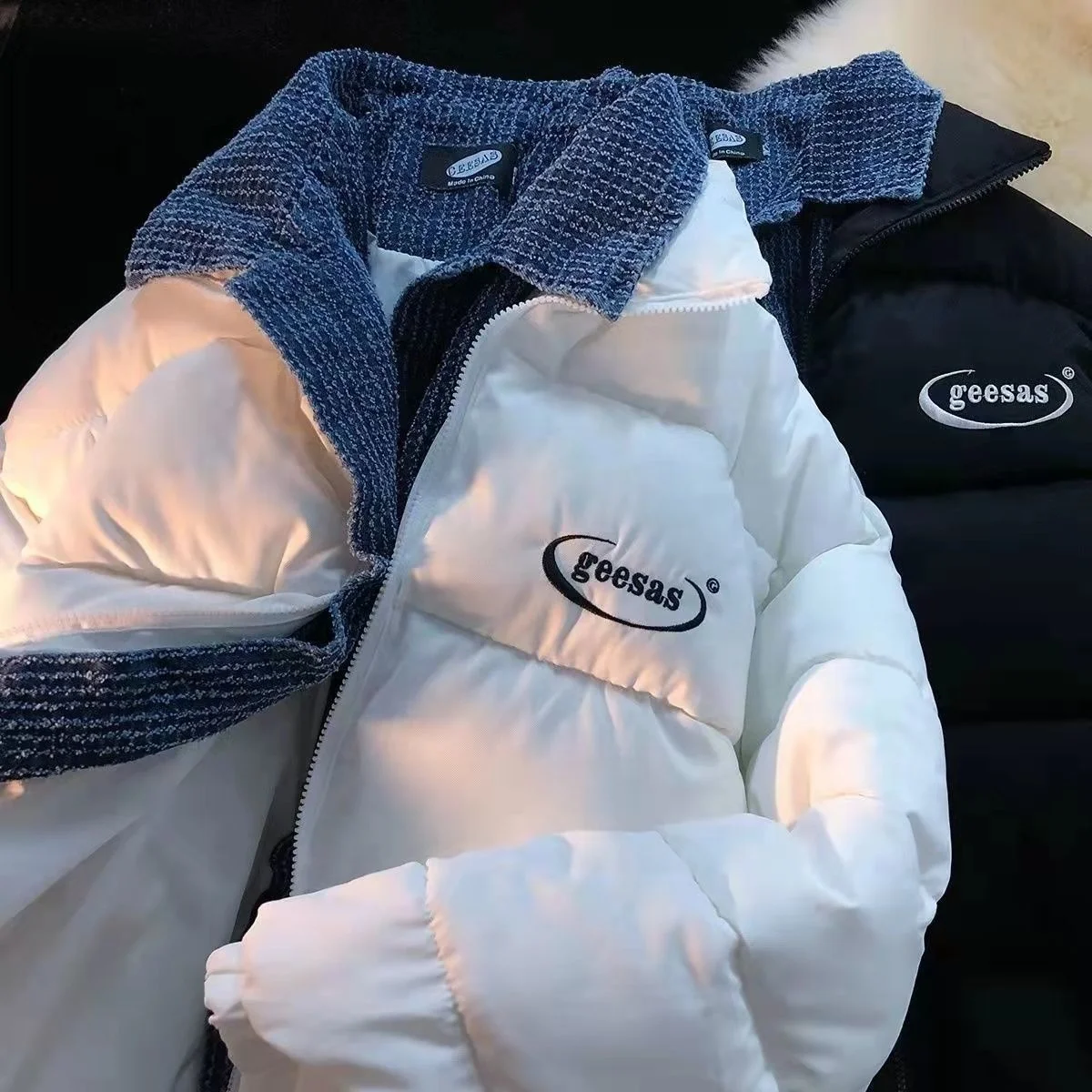 2021 winter thickened padded jacket men and women windbreaker Korean version loose student down padded jacket