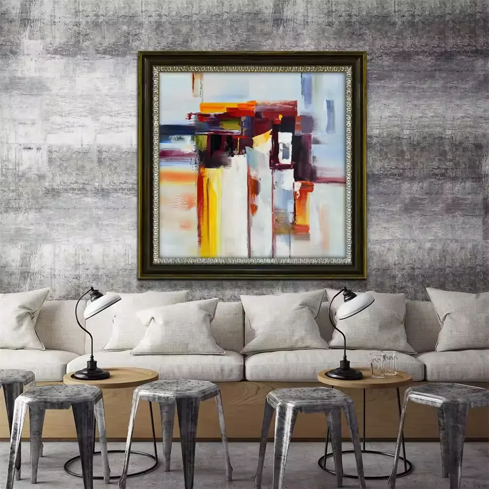 Custom Abstract Artworks Wall Decoration 100% Hand-painted Knife Oil Paintings on Canvas