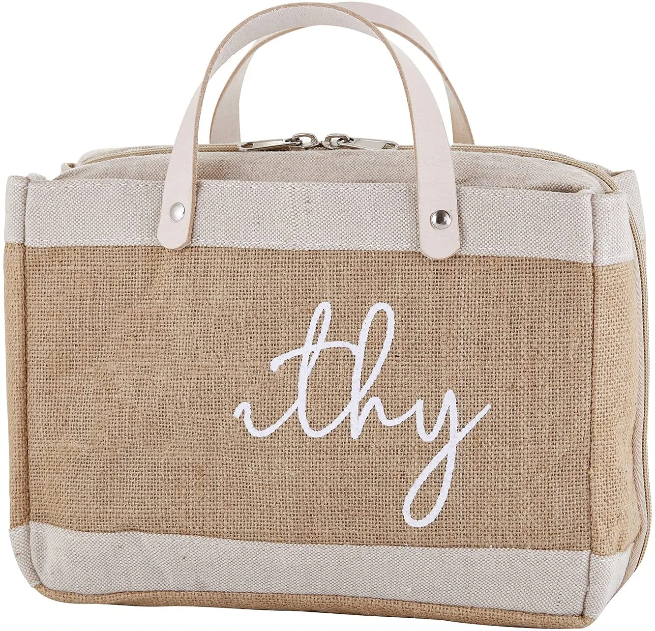 Custom Standard Size Zipper Closure Jute Tote Carrying Purse Holy Book Protective Case Church Bag Sublimation Bible Cover