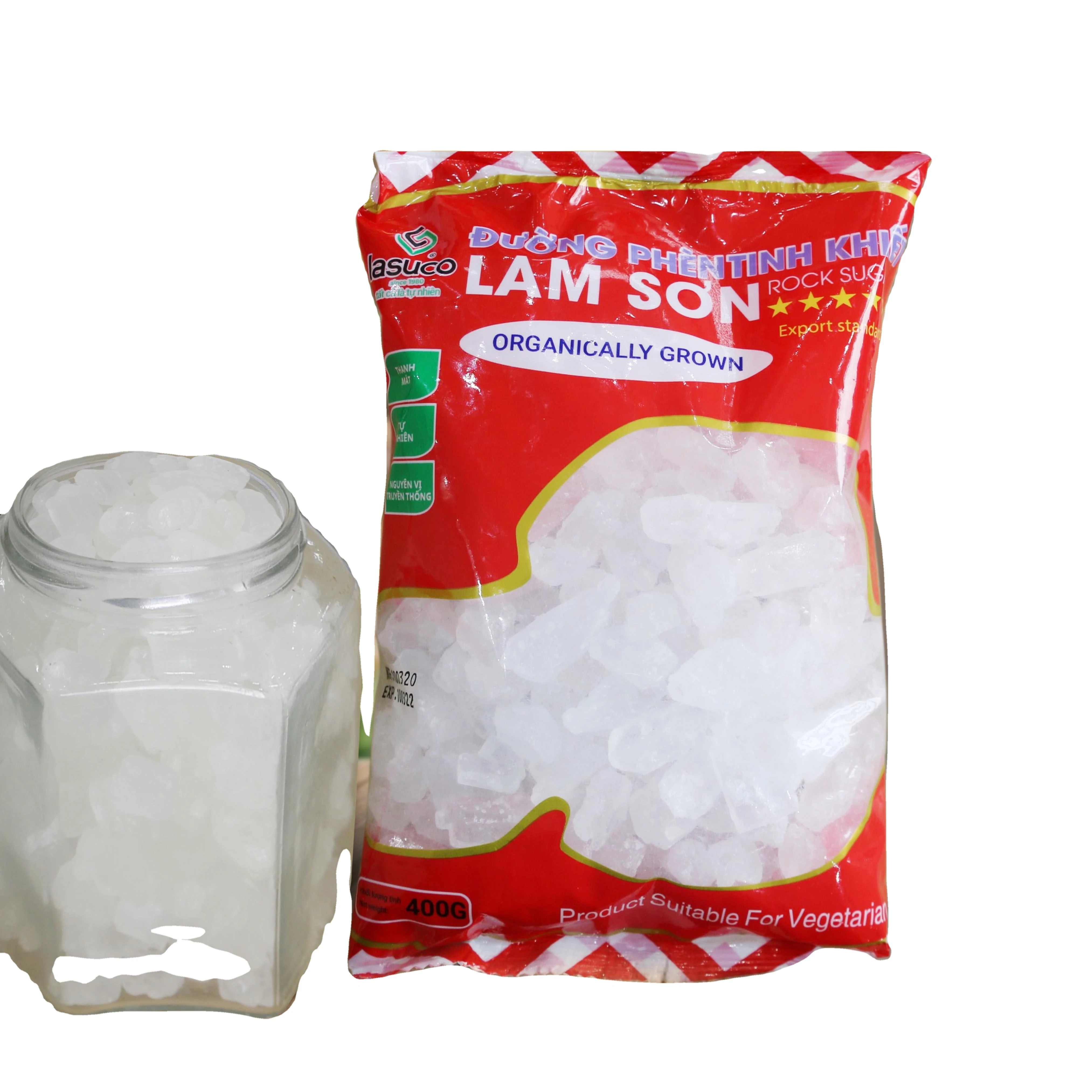 Фигурный сахар Lasuco (желтый/белый), Лидер продаж, упаковка 400 г в картонную коробку 16 кг, производитель из Вьетнама