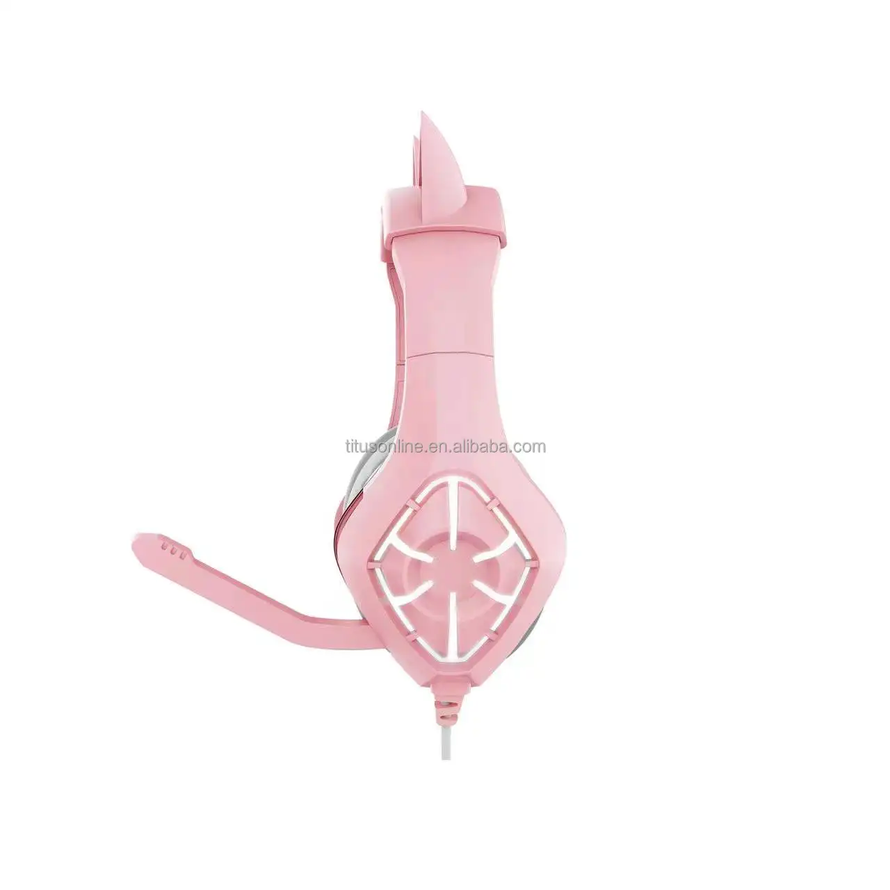 G1000P 7.1 pastel headset with microphone headset stereo wire gaming over the ear gaming headset headphone ps4 ps5 pc