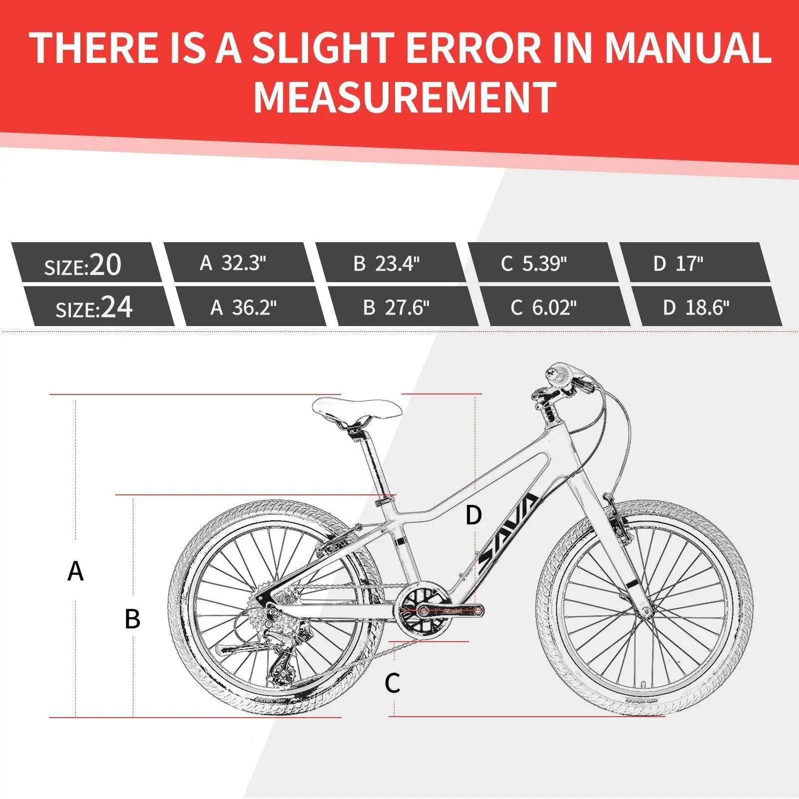 SAVA Wholesale 20/24 Inch Kids Children Bicycles Carbon Fiber Mountain Bike for Kid Children