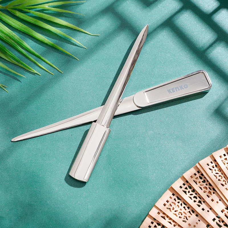 Personalized Design Custom Logo Nickel Plated Zinc Alloy Manual Letter Opener