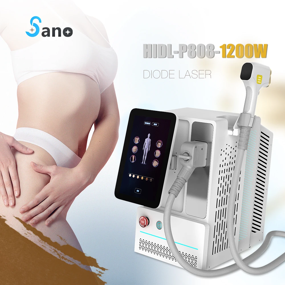 Popular portable triple wave Painless Laser Hair Removal 808nm 755 1064 Diode Laser Bikini Hair Removal beauty machine