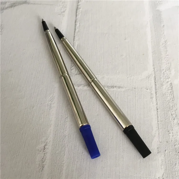 2024 pen ink refill gel blue black roller ball pen refill metal 0.5mm 0.7mm