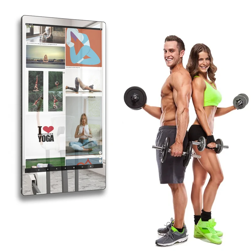 32/43 Inch Touch Screen Magic AI Smart Fitness Mirrors Touch Screen Home Workout Mirror