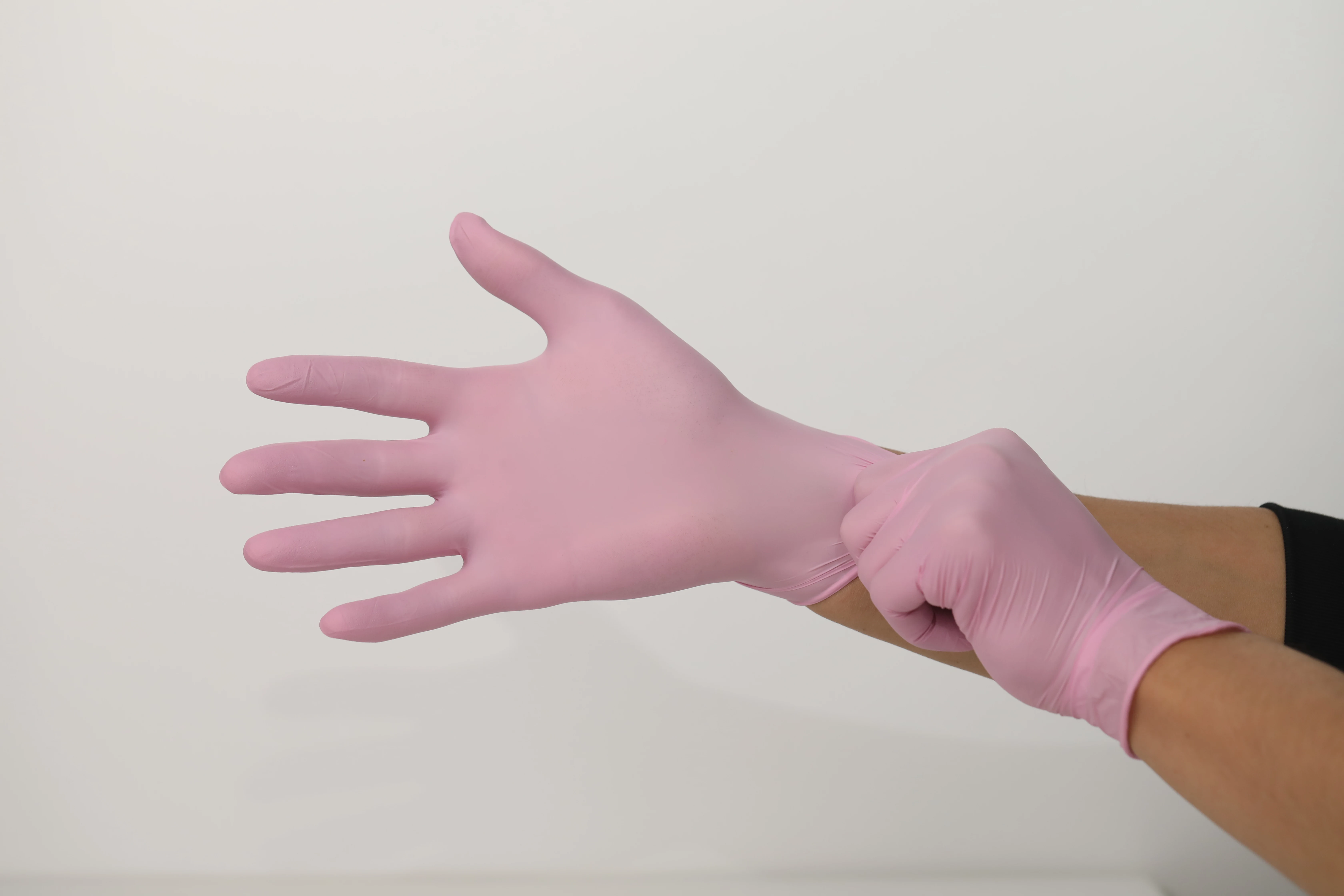 JINGJIN Free Sample Safety  Disposable  Medical   Wholesale High Quality  Manufacturing Waterproof Texture finger  Nitrile Glove