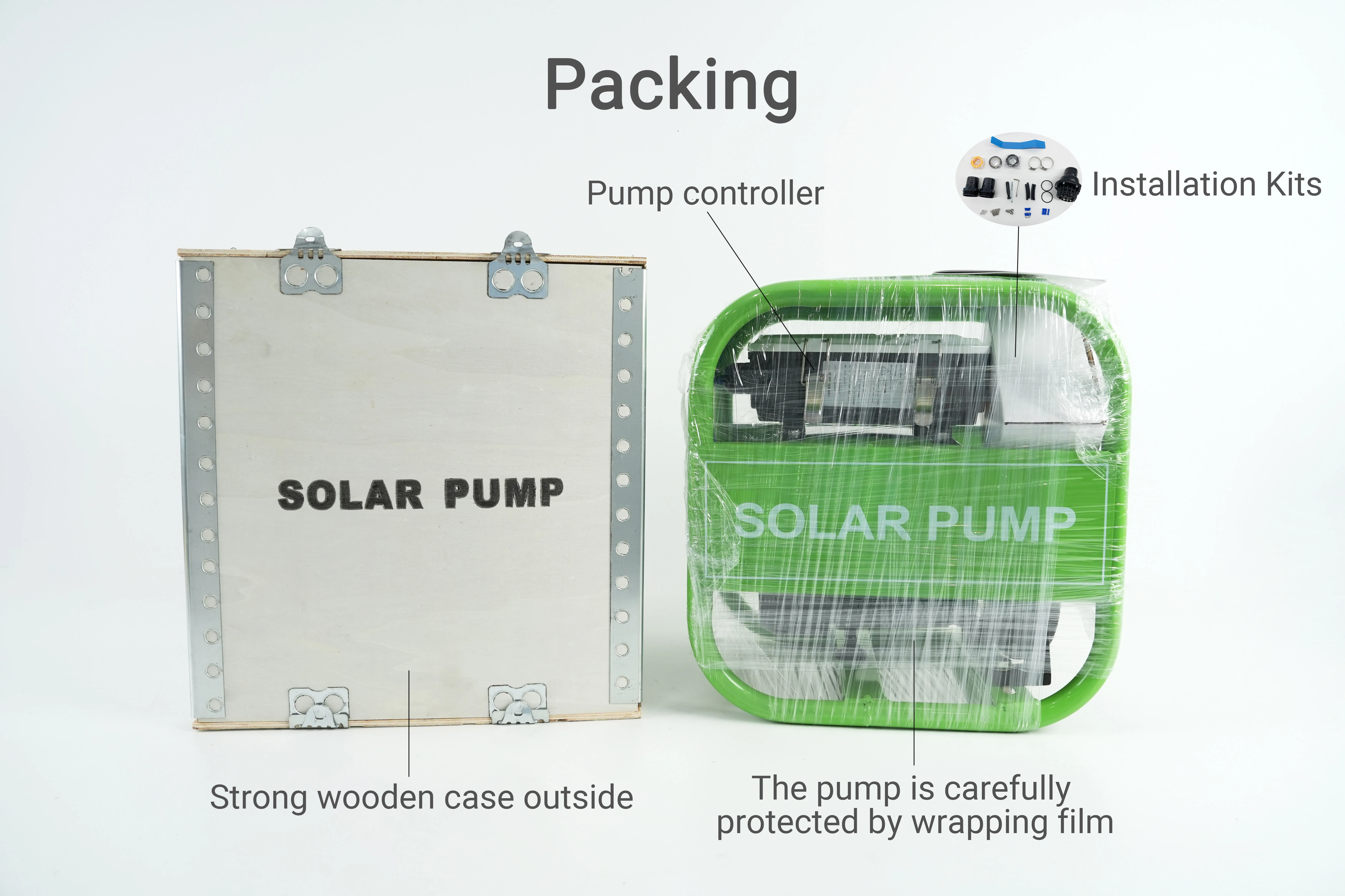 Difful brand 2HP  solar dc surface water pump farm irrigation water pumps