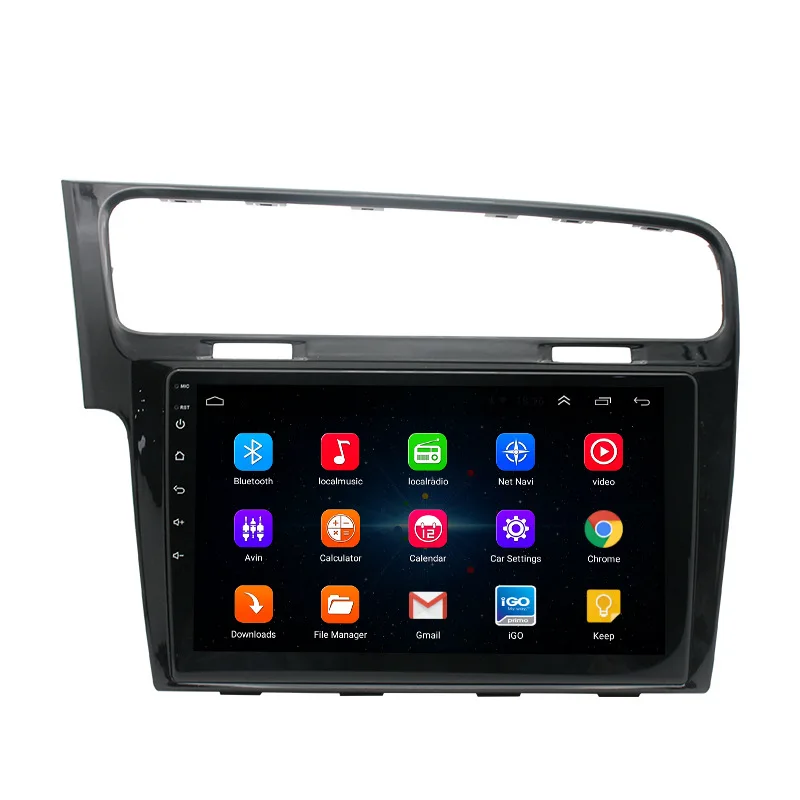 GPS BT WiFi RDS радио Mirror Link 10,1 Автомобильный мультимедийный плеер Android совместимый с Volkswagen Golf 7