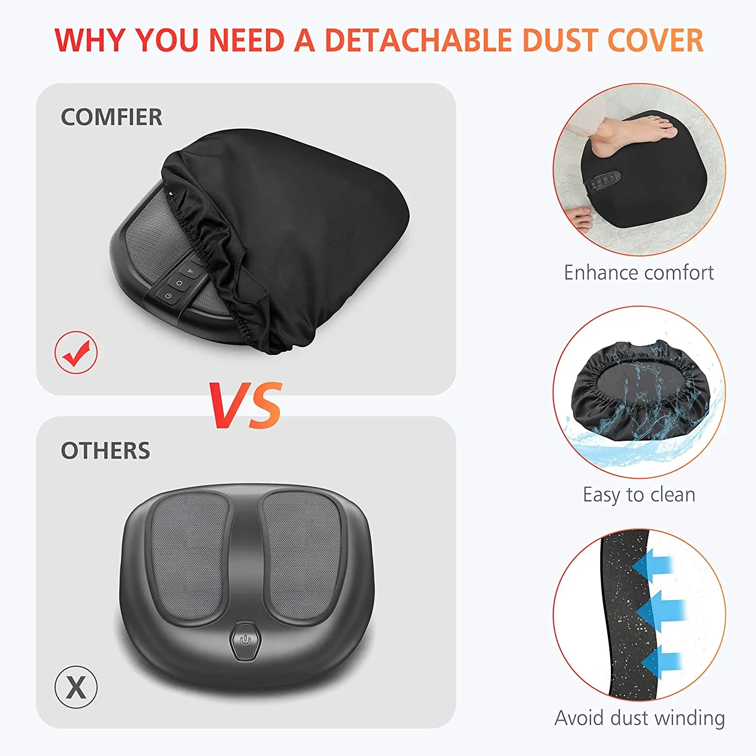 2022 Latest 2-in-1 Shiatsu Foot and Back Massager with Heat