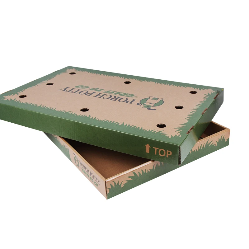 Wholesale Custom Printing Film Lamination Kraft Paper Corrugated Packaging Shipping Box with Lid