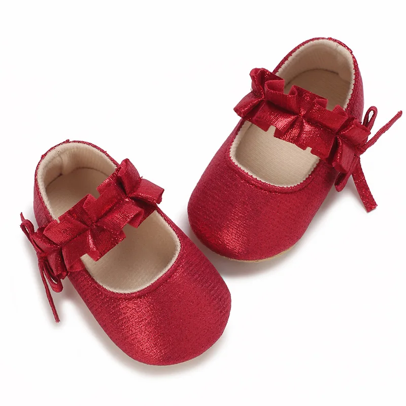 Enchanting Baby Princess Ballerina Flats - Soft & Sparkling For Tiny Tots Baby Dress Shoes