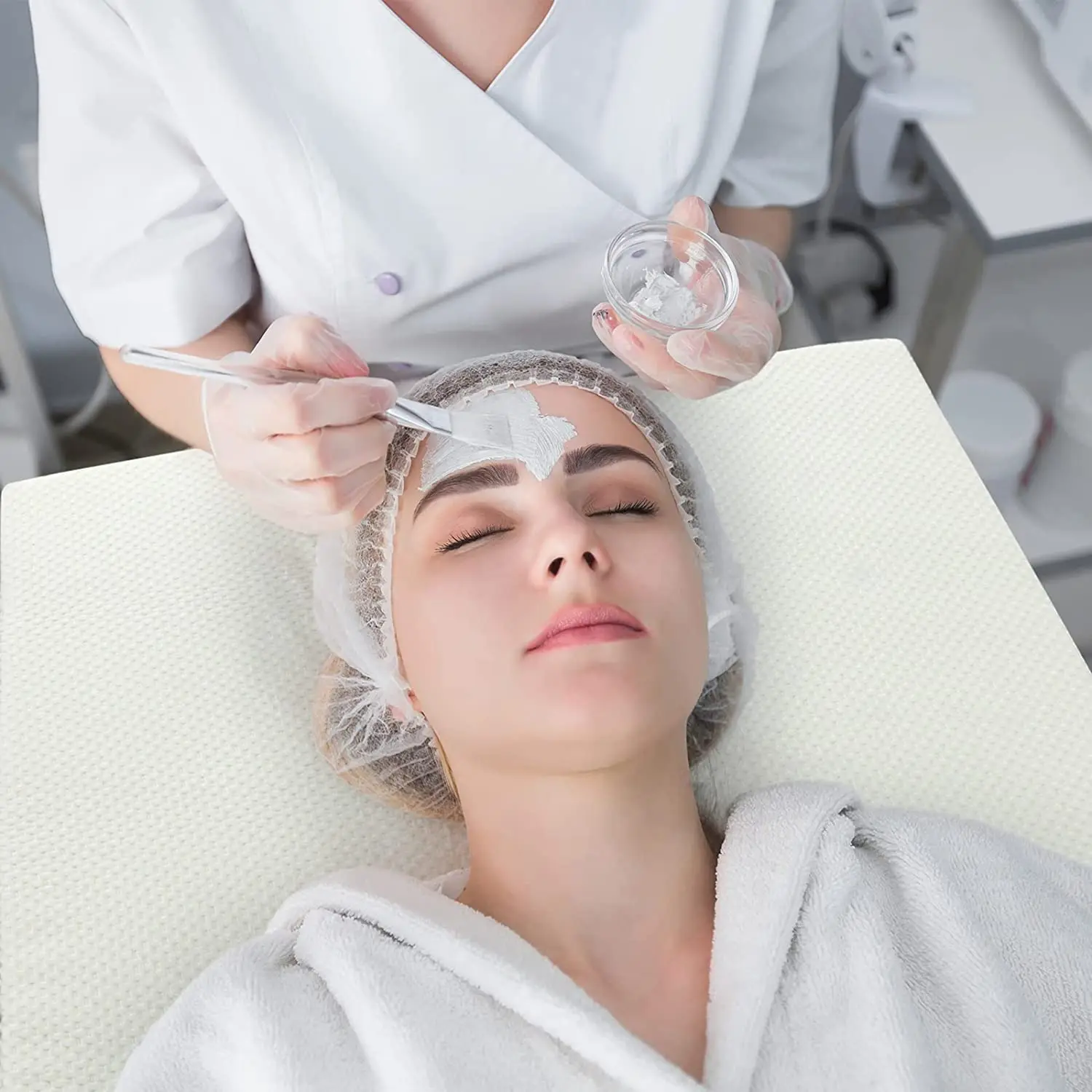 factory hot sell 2 inch Memory Foam Massage Table Topper with Removable Cover Beauty White 73x24x2 inch