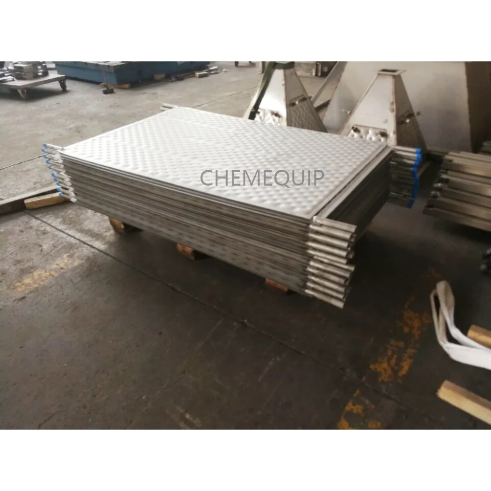 Завод из нержавеющей стали лазерная сварная Подушка пластины теплообменник панель для падения фильм чиллер и погружения охлаждения