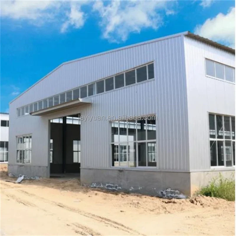 Modern Designed Prefabricated Industrial Metal Steel Structure Building for Warehouse Workshop Plant Hangar Hotel Construction