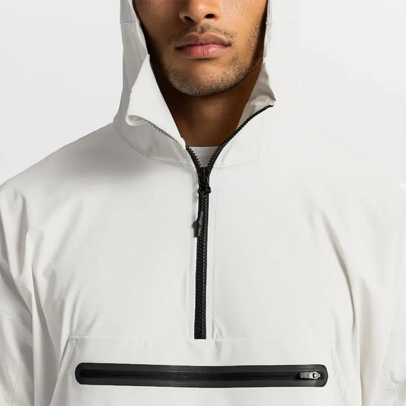 wholesale  pullover custom casual softshell sport hooded mens windbreaker jacket for men