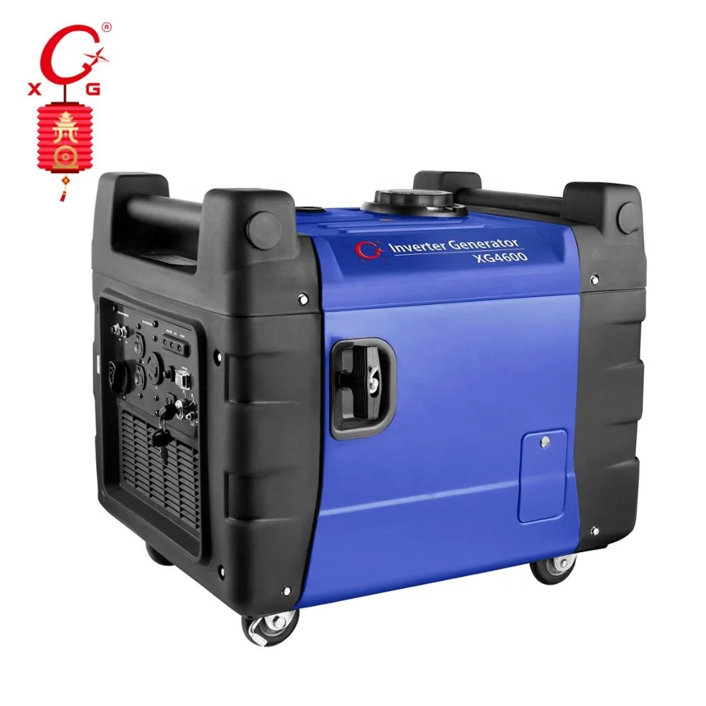 Outdoor Silent 5.2kVA Gasoline Generator Construction Digital Inverter Generator 4600W Portable Remote Start Parallel Generator