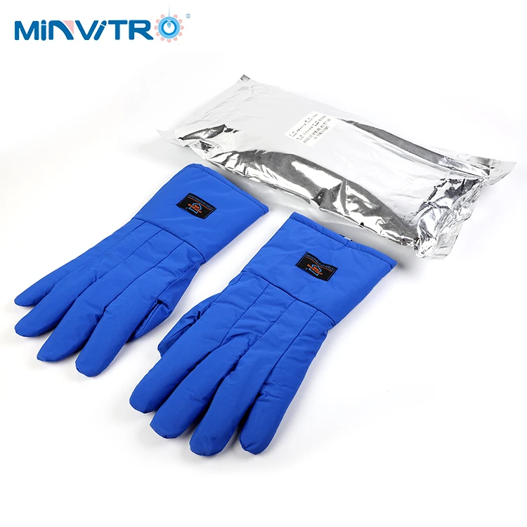 Blue Cryo glove Liquid Nitrogen operation/ LN protection glove / Frozen glove