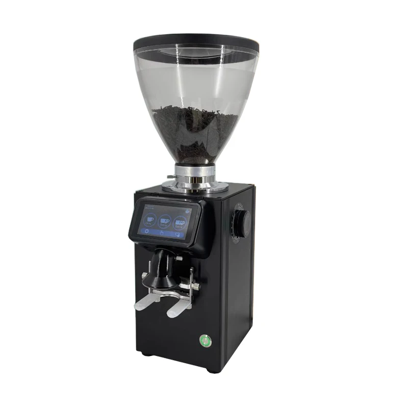 110V/220V Professional 90MM Titanium Burr Commercial Electric Tea Grinder Digital Control Tea Leaf Miller/Milling Machine