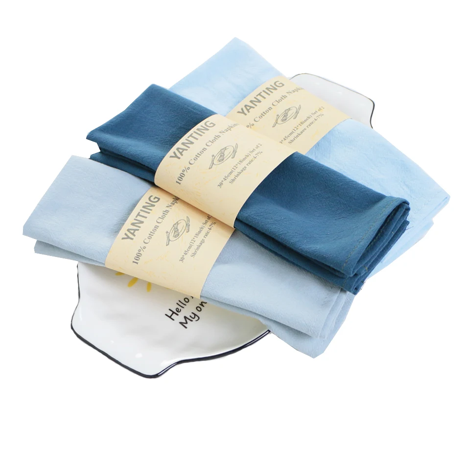 
 100% хлопковая ткань на заказ, тканевые салфетки, набор для свадьбы, ужина, ресторана, вечеринки, декоративные салфетки  