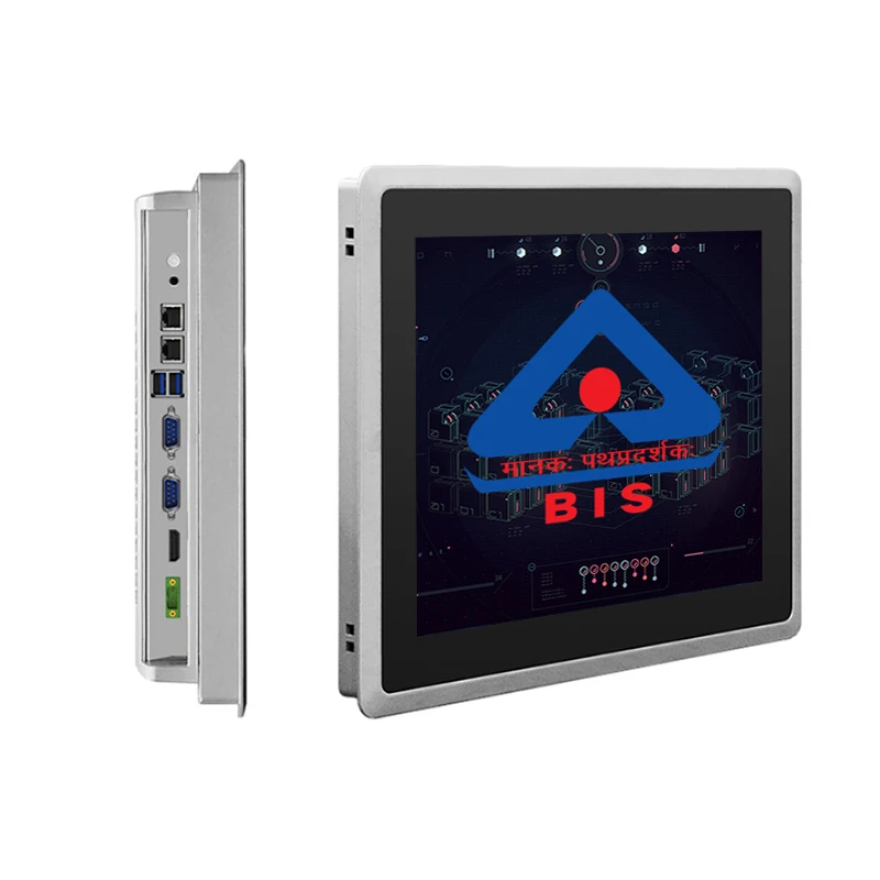 BIS 10 12 15 17 19 21.5 Inch Win10 or Android OS Embedded Ip65 Waterproof Wall Mount Industrial Touchscreen Panel Pc