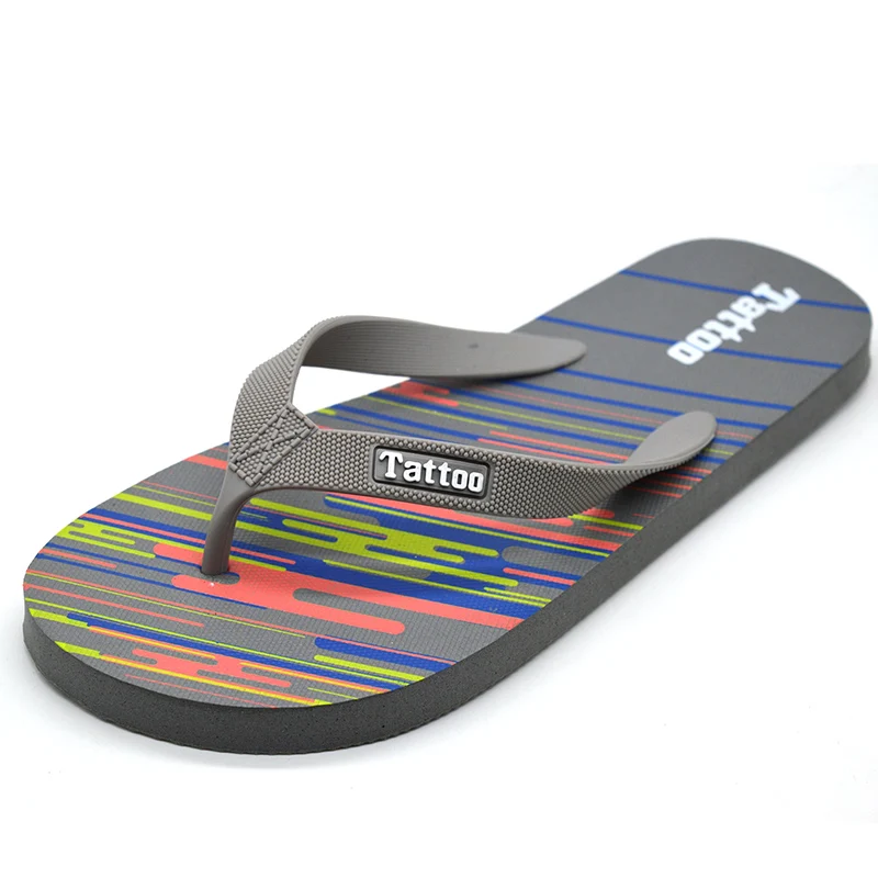 Uniseason  Summer flip flops  Outdoor Plastic PVC Strap Men Washable  Slipper