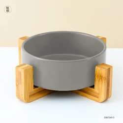 Marble dog water bowl matte elevated dog food bowl non slip ceramic foldable waterproof pet smart Pet Bowls & Feeders