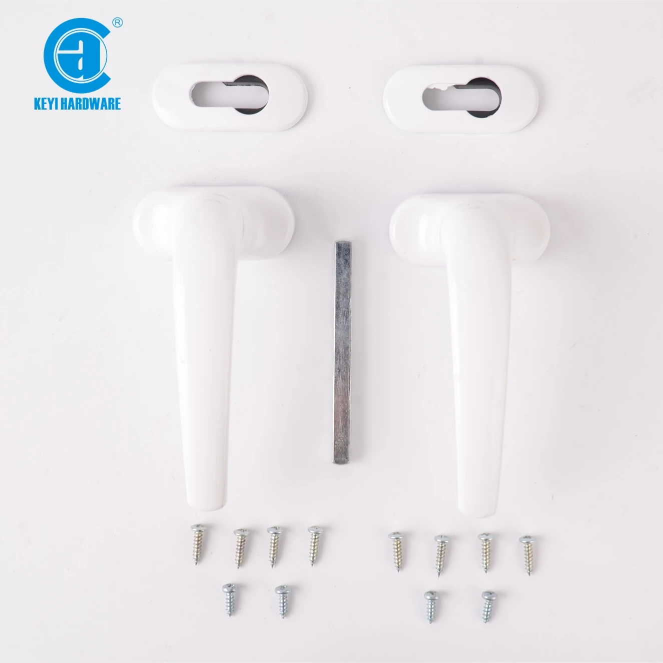 D-10 KEYI Hardware High Quality  Door Handle Sliding window Accessories Aluminum Alloy Glass Black Door Handle