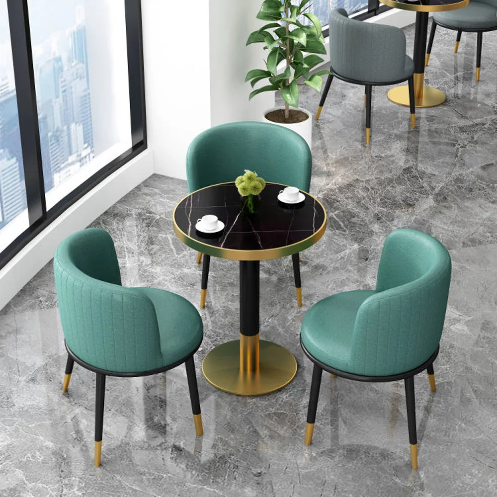 new household marble rectangular dining table Widely Used modern dining table Apartment marble dining table and chair