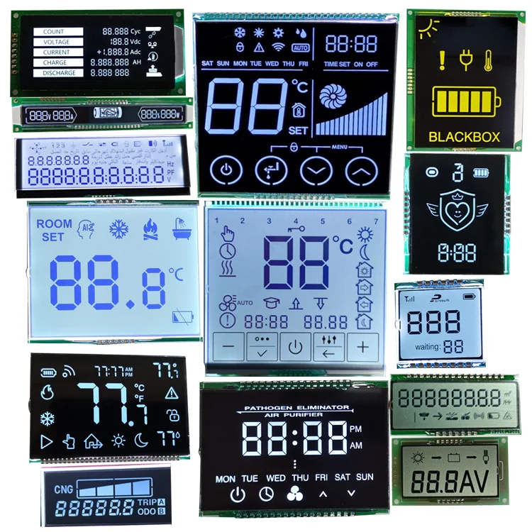 custom size tn htn black va digital e-bike motorcycle meter lcd screen speedometer odometer electric motor system LCD display