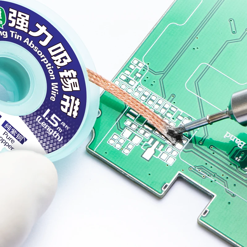 Qianli Strong Tin Absorption Wire Low Residue Anti-static Lead-free Fast Heat Conduction Pure Copper Multi-functional Wire