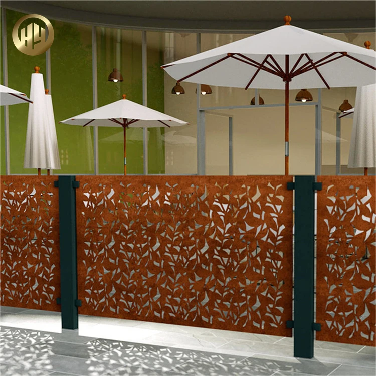 Home Decoration Weathering Resistant Steel Modern Room Divider Decorative Metal Screen