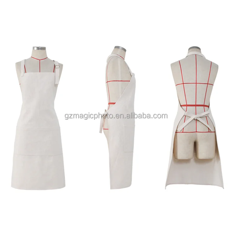 Custom Blank Sublimation Linen Apron Plain Print Apron